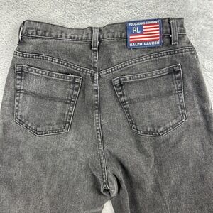 Vintage Polo Jeans Co Ralph Lauren Size 12x26 Black Straight Leg Y2K Preppy